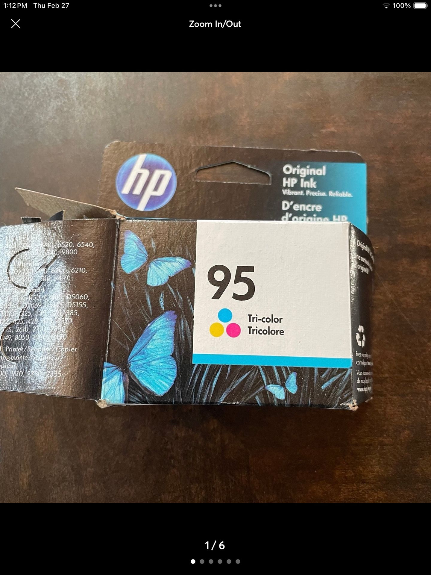 HP Ink 95 Cyn
