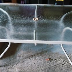 Glass Patio Table - Seats 6