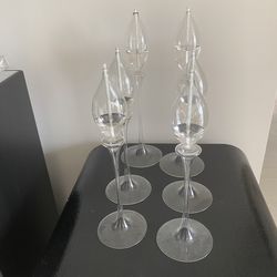 Water Lily Handblown Glass Oil Candles