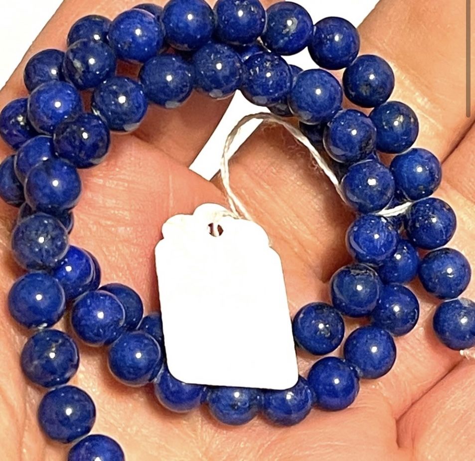Strand Of 8mm Lapis Lazuli Beads