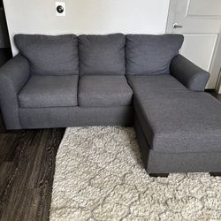 *Free Delivery* Grey L Shape Sofa w/Pullout bed 