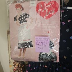 I Love Lucy costume  size 6-8 adult