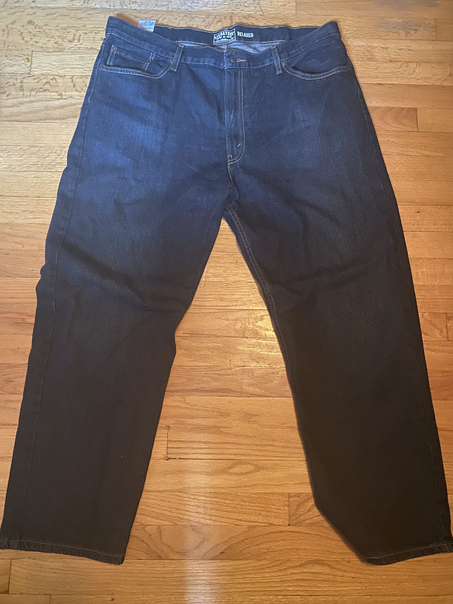 Baggy Levi Relaxed Dark Blue/ Black Jeans W42 L30