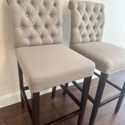 Tufted Bar Stools!