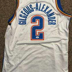 Shai Gilgeous Alexander Signed Jersey Oklahoma City Thunder JSA Certified