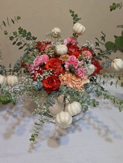 Flower Pumpkin Floral Arrangement bouquet