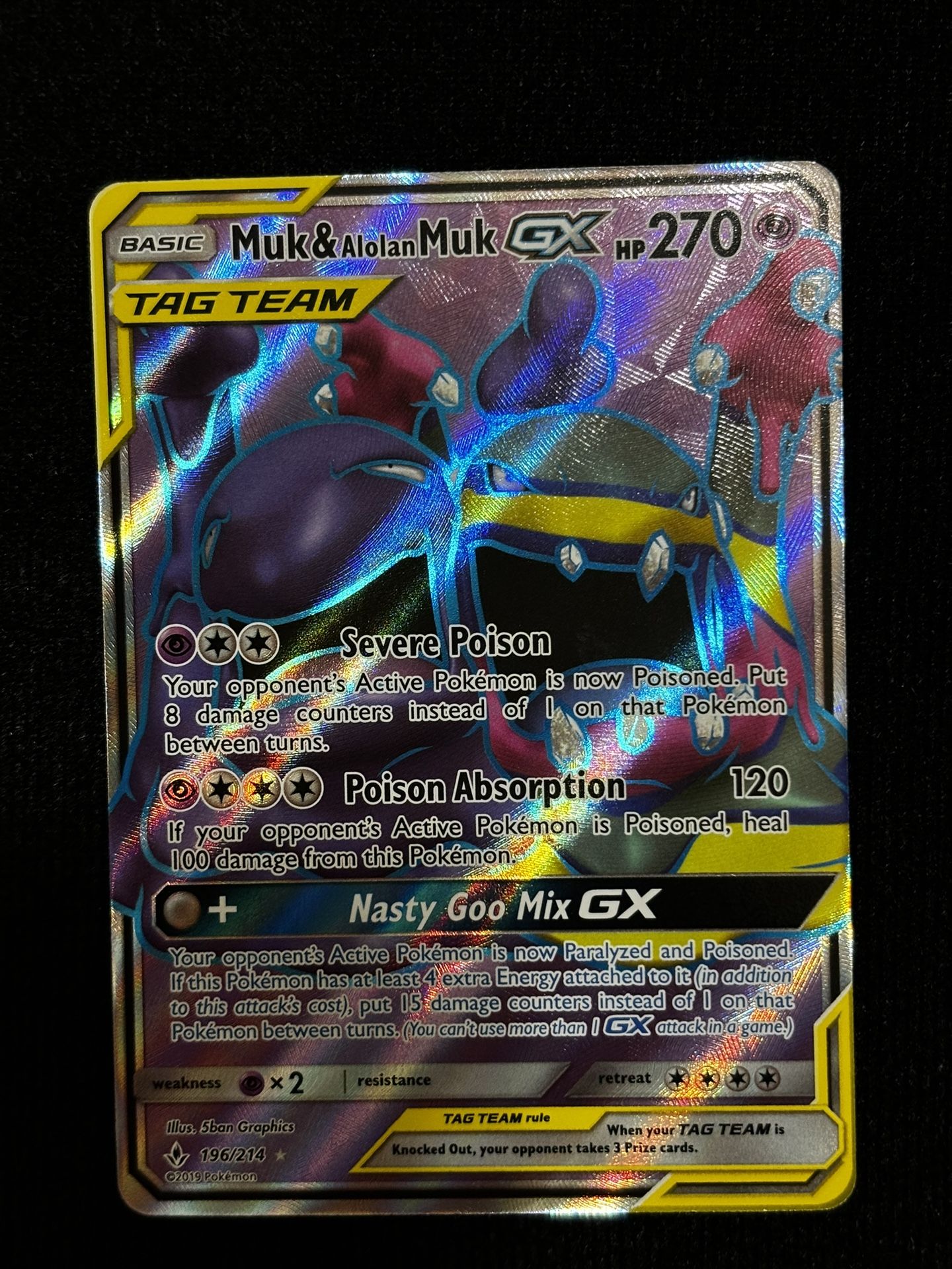 alolan muk gx pokemon card & Muk SM10 029/095 RR 2019 MINT Japanese t3 and Poisoned 2019 Pokemon SM Unbroken Bonds