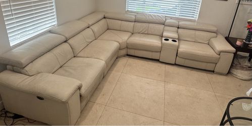 Reclining Leather Sectional Sofa