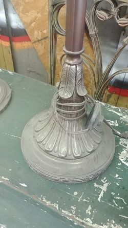 Antique pole lamps