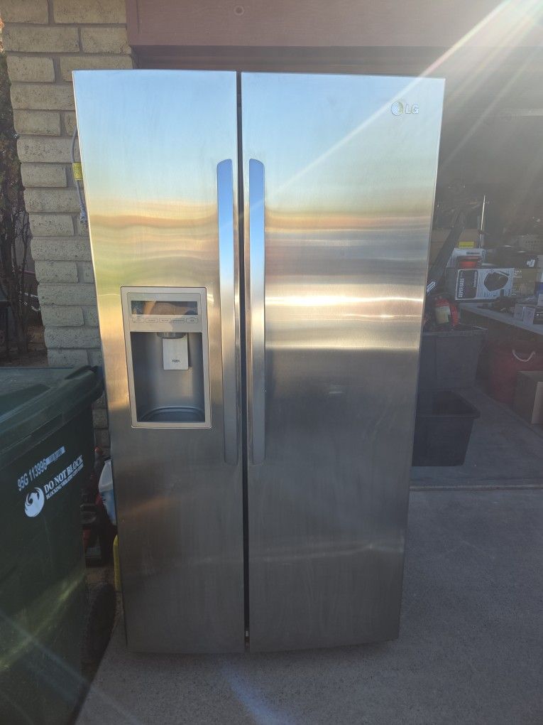 Silver LG Fridge