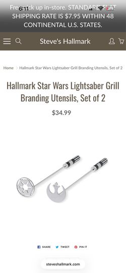New Star Wars Lightsaber grill branding utility set