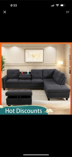 Sofa, Dark Grey