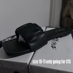 black sandals
