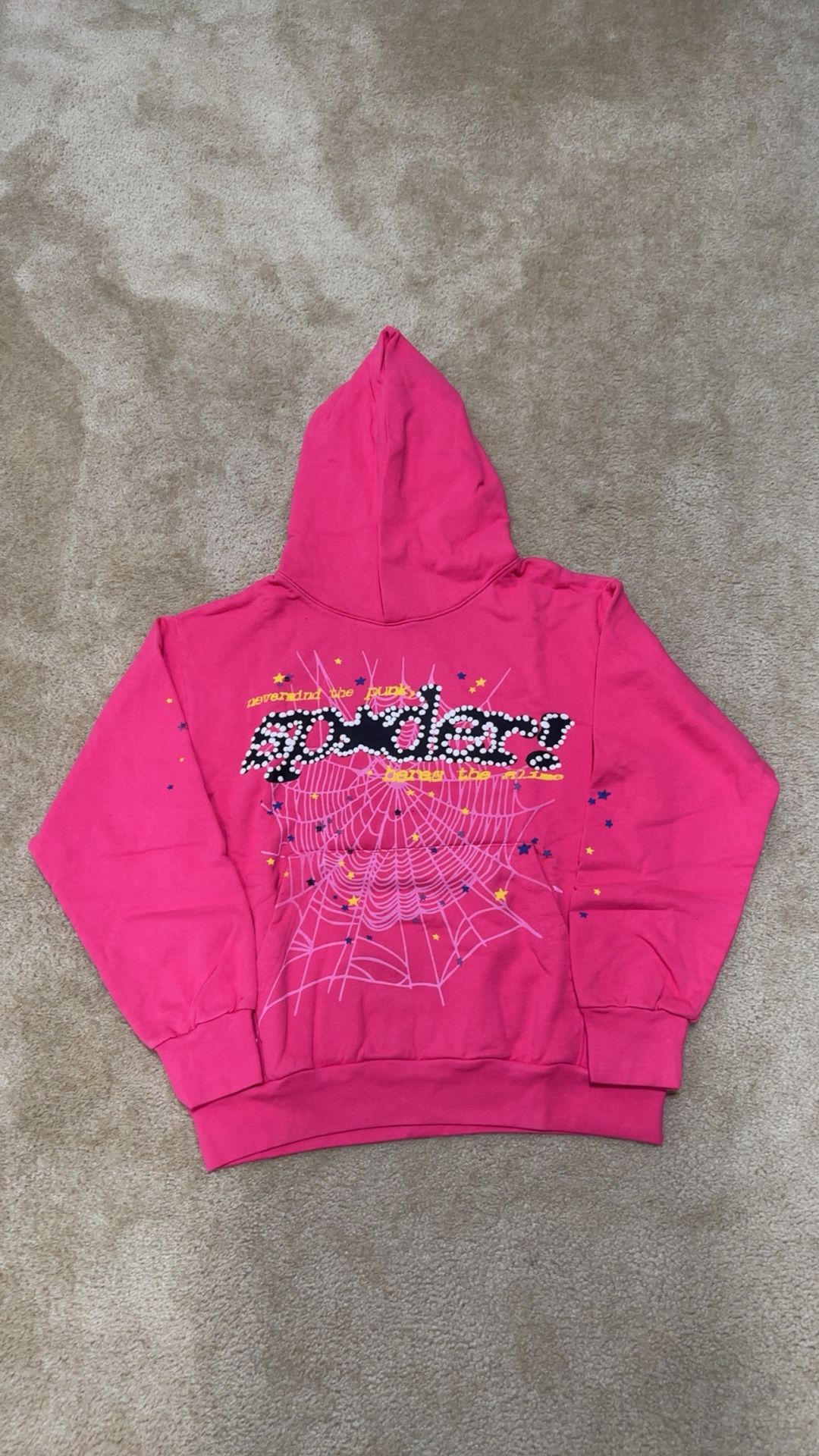 Full Pink Punk Sp5der Hoodie V2