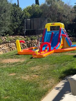 Large Kids Inflatable Water Slide & Splash Park for sale