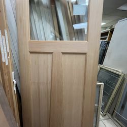 🚪🌿 Exterior 2-Panel Door with Clear Top Glass – 36” x 80” 🌿🚪