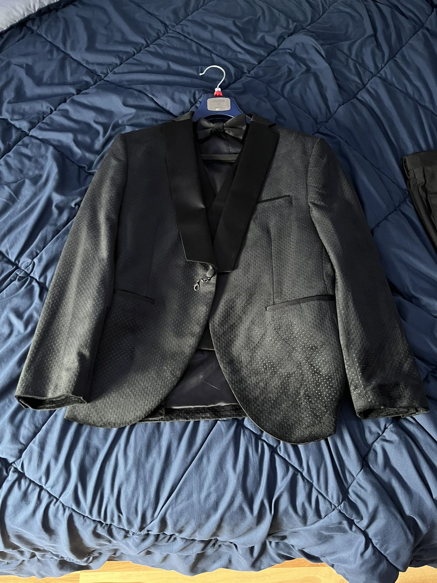 Black Suit Set With Shoes