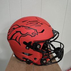 Broncos Bo Nix Autographed Speedflex 