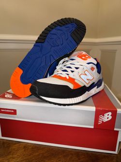 sz 10 New balance (white orange blue)