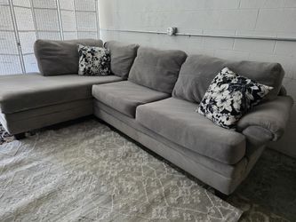 Microfiber Mid-Size Sectional 
Delivery options available
