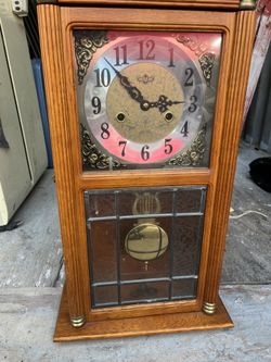 Vintage D&A Mechanical Wall Clock – With Key & Pendulum – Working