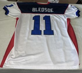 Authentic Drew Bledsoe Reebok Buffo Bills Jersey Men 54 Clean El Salvador Made