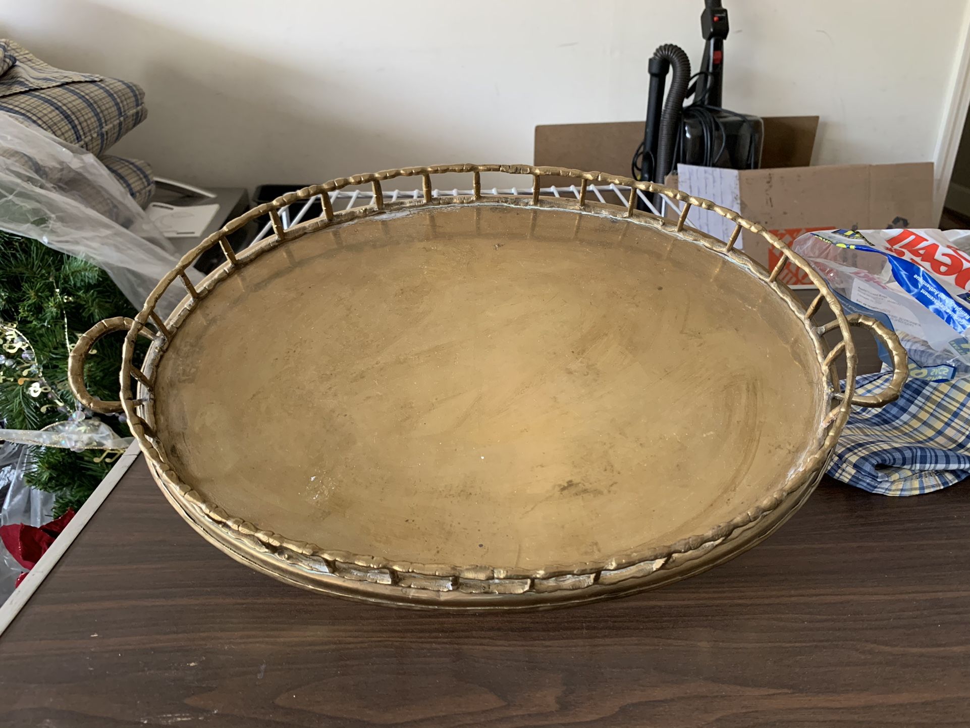 Brass Oblong Serving Tray