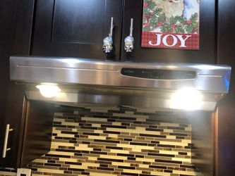 Stainless steel range hood kitchen