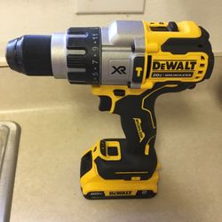 Dewalt Hammer Drill 3speed With Battery 2.0 No Charger 