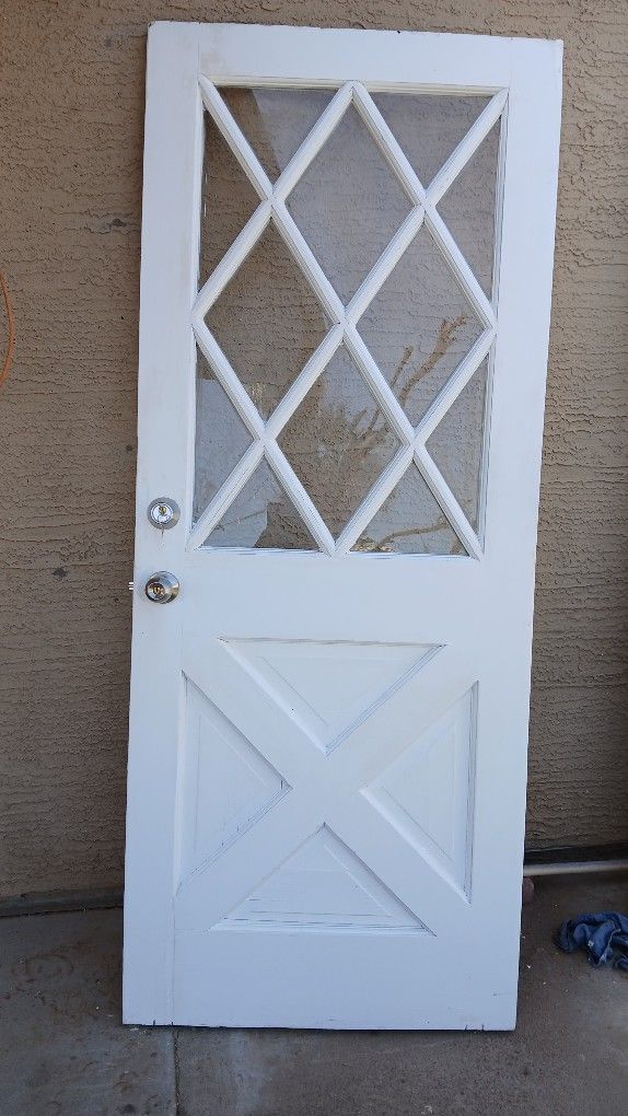 Puerta De Enfrente Con Vidrio Y Llaves Incluidas De 32 X 80 Esta En Perfectas Condiciones