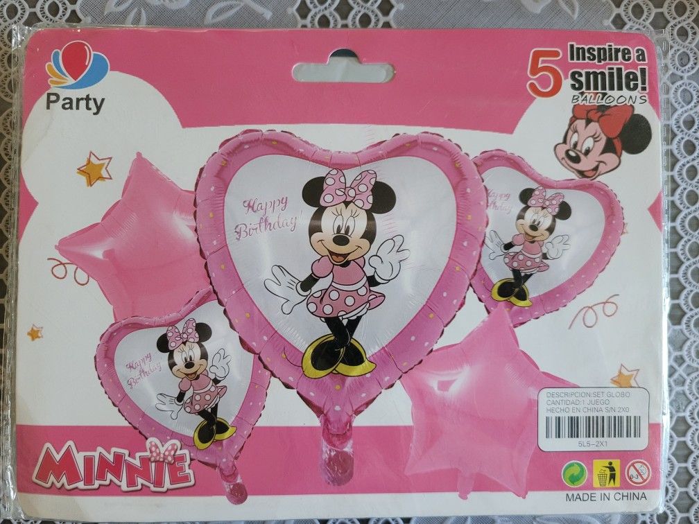 Minnie Mouse themed balloons
