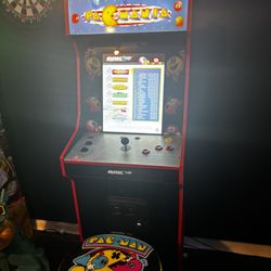 Arcade1Up Pac-Man Arcade Mania Edition With Chair– Excellent Condition