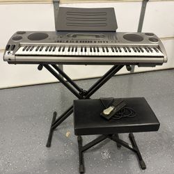 CASIO  WK-1630 W/ Bench, Pedal, Stand
