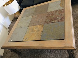 New XL Coffee Table Mosaic Style Tile Top Gorgeous High Quality