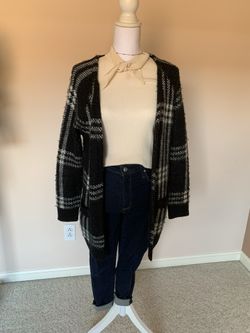 Check cardigan