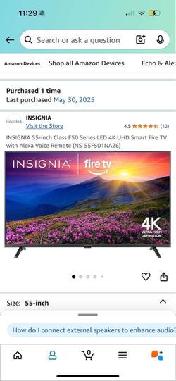 55” Smart TV + TV Stand