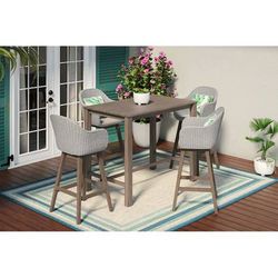 Benton Ridge Rectangle Outdoor 5 Piece Set New in Box (Brown)