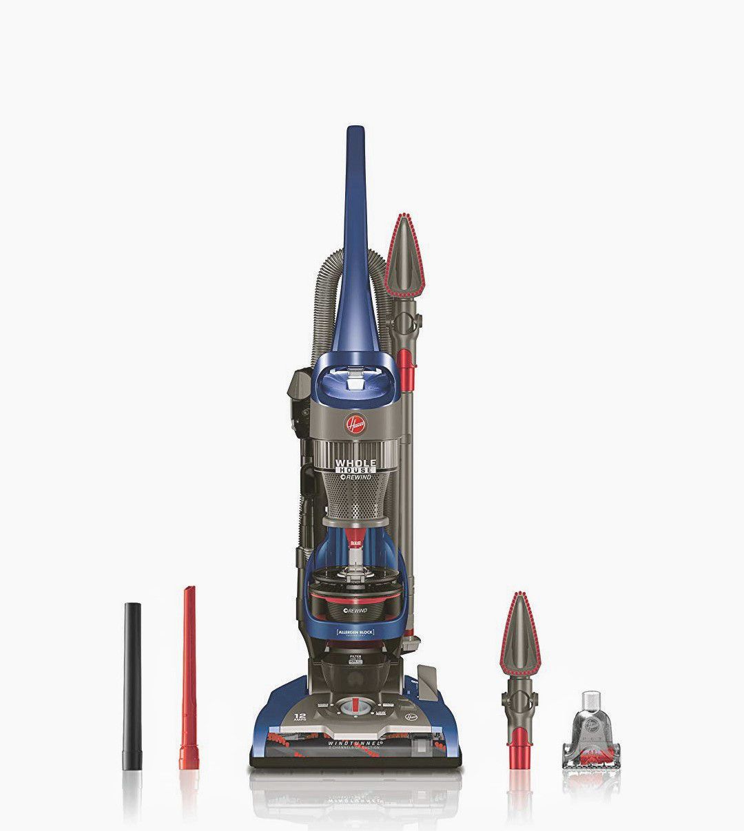 Hoover WindTunnel 2 Whole House Rewind Bagless Corded Upright Vacuum UH71250