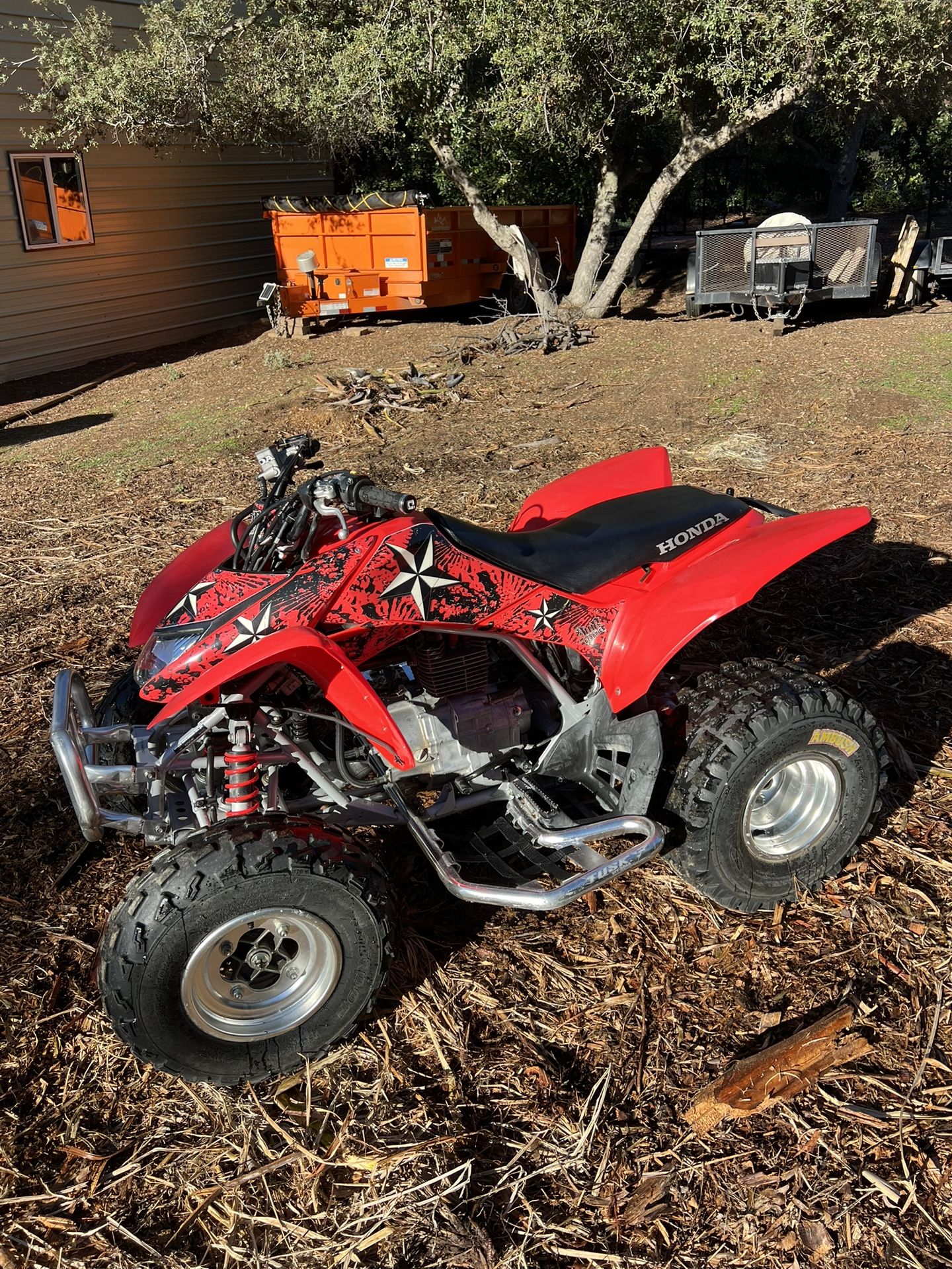 Honda TRX250 And Trailer