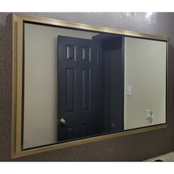 30 X 48 Bathroom Mirror Gold