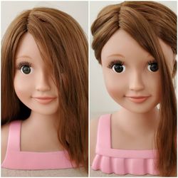 Hair styling head doll