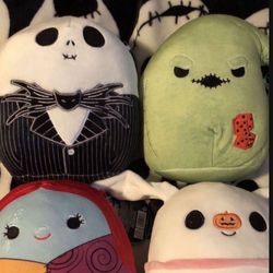 Nightmare 🎃before Christmas🎄 Brand New 6.5 inch Squishmallows All 4 for $60l