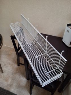 6x 4 Ft Insulated Metal Racks w/ Sturdy Anchor Hooks