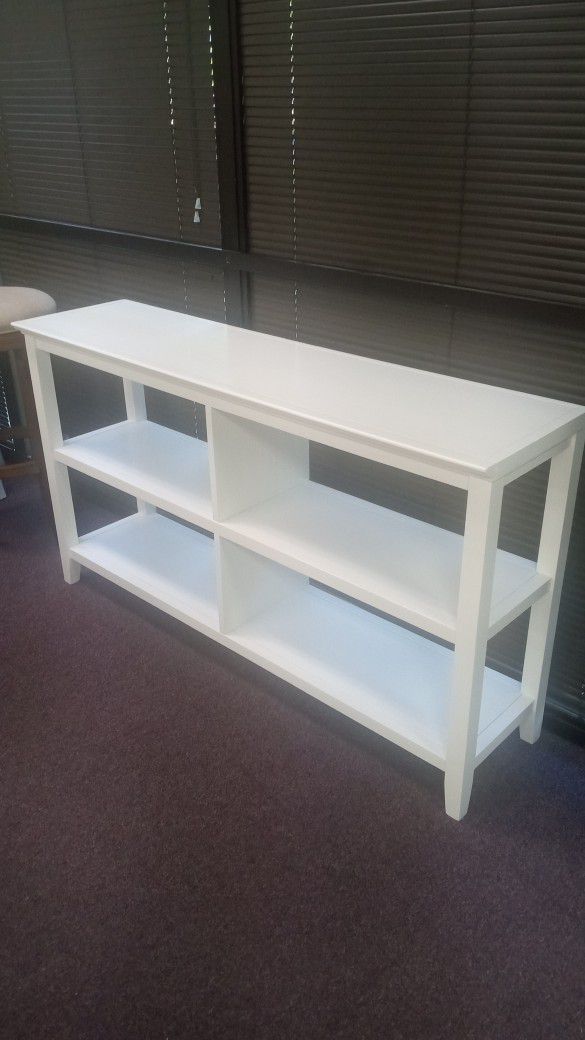 White Bookshelf /  TV Stand