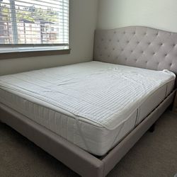 Bed Frame And Queen Size Mattress