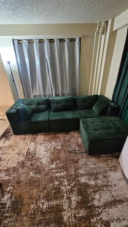 L shaped sectional firm foam sofa- NEW OUT BOX