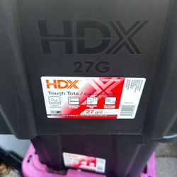 27 G Plastic Tote New Used One Time 