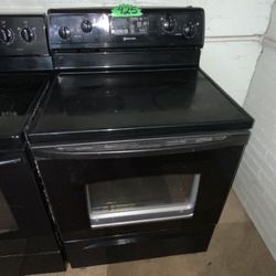Black Glasstop Stove 