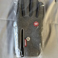 Outdoor Winter Touchscreen Warm Gloves, Water Resistant Windproof Anti-Slip Sports Gloves for Cycling Driving Running Hiking Climbing Skiing Sports, A