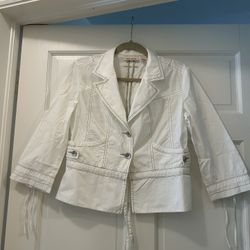 DKNY-jeans jackets, size M, white, 100% cotton.